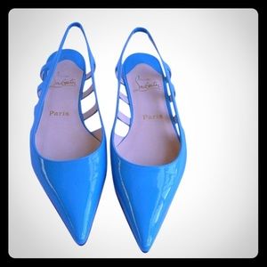 Christian Loubutin Patent Cage Flats